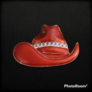 5/$25 RED Hat Society Enamel Brooch